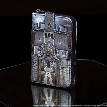 Wednesday Nevermore Academy Castle Zip Around Wallet, Image 2